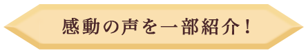 感動の声を一部紹介